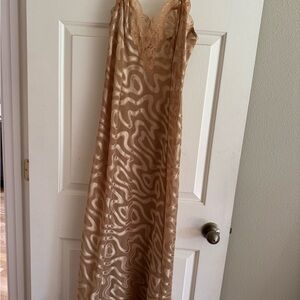 Victoria's Secret Tan Sheer Slip